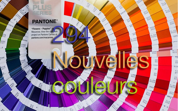 Pantone ajoute 294 couleurs à PMS ™ : une bibliothèque à plus de 2 100  couleurs.