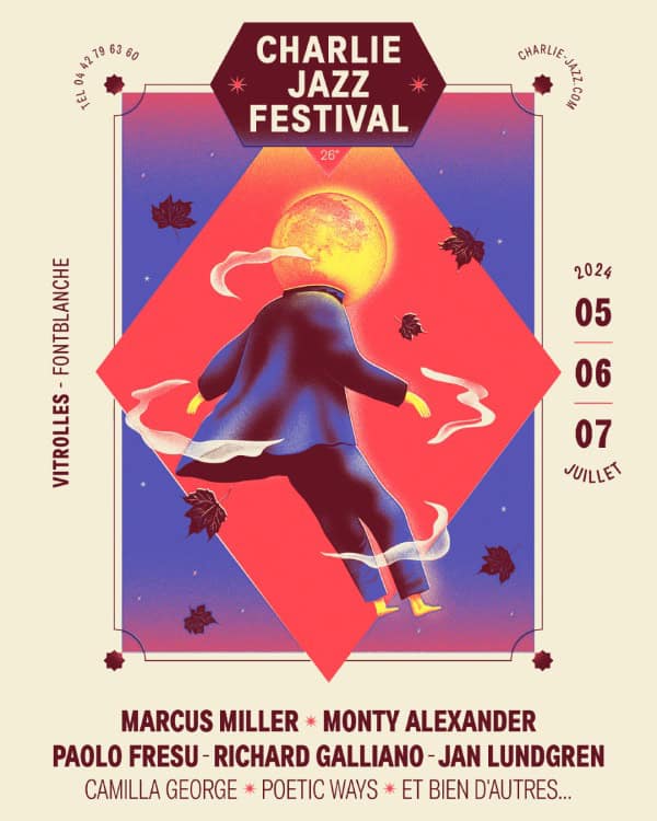 Affiche du Charlie jazz festival 2024 à Vitrolles - Fontblanche