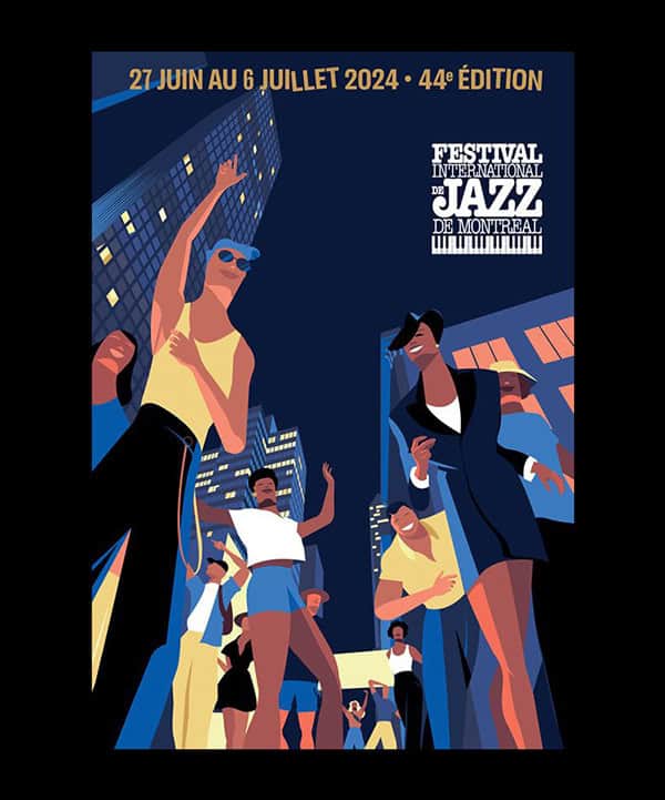 Affiche du festival internationnal de jazz 2024 à Montréal