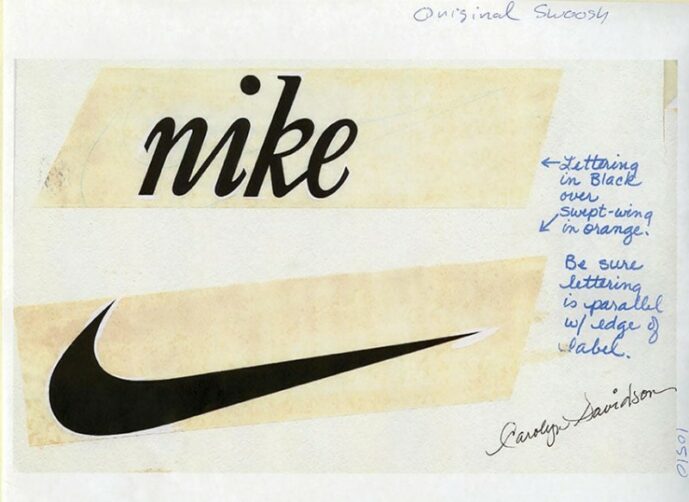 Logo nike : le premier logo de la marque de chaussures de sport américaine