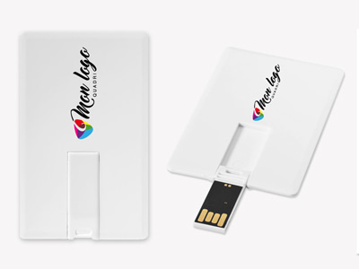 clé USB carte de crédit express 2 Go publicitaire personnalisée