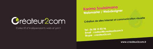 exemple carte de visite agence de communication