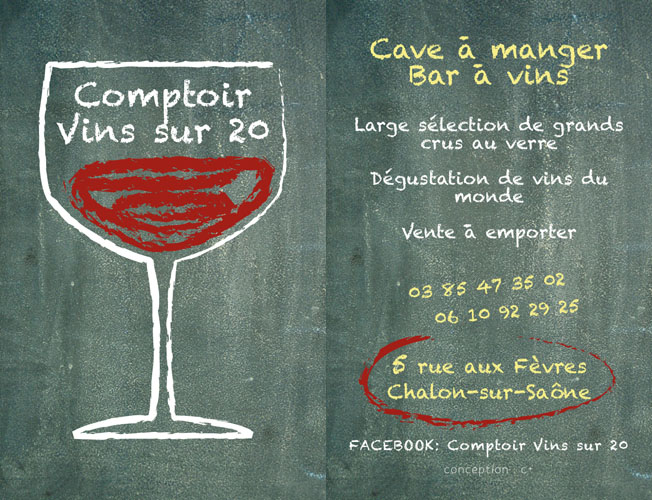 carte de visite vin