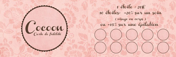 impression carte de fidélité salon de beauté