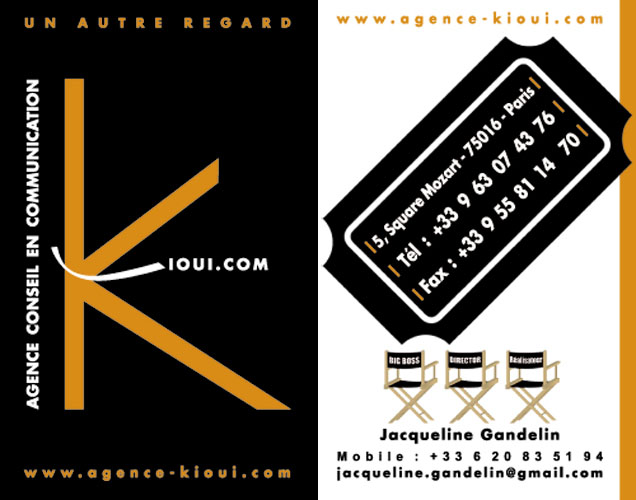 carte de visite agence de communication
