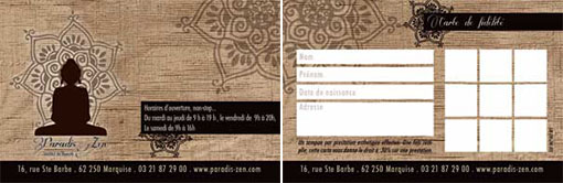 cartes de visite pour institut de beauté